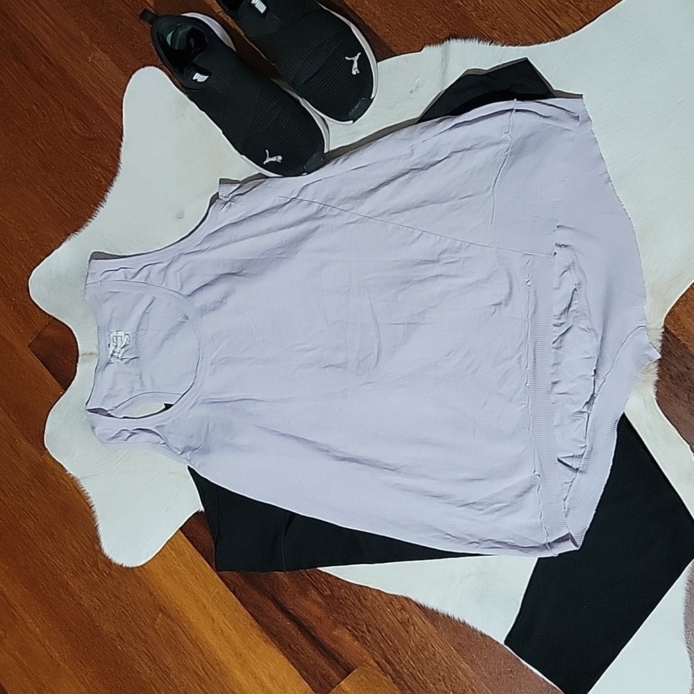 Lavender Long Racerback Tank Top M